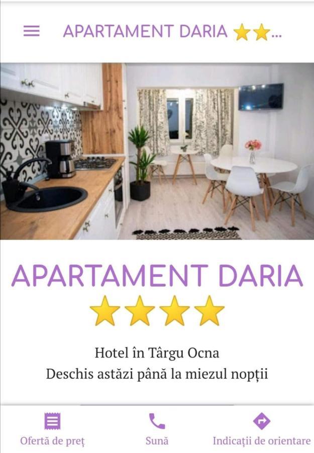 Apartament Daria Tîrgu Ocna Extérieur photo
